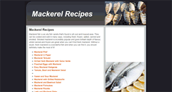 Desktop Screenshot of mackerelrecipes.co.uk