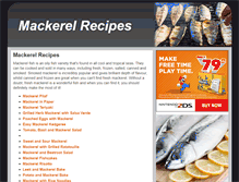 Tablet Screenshot of mackerelrecipes.co.uk